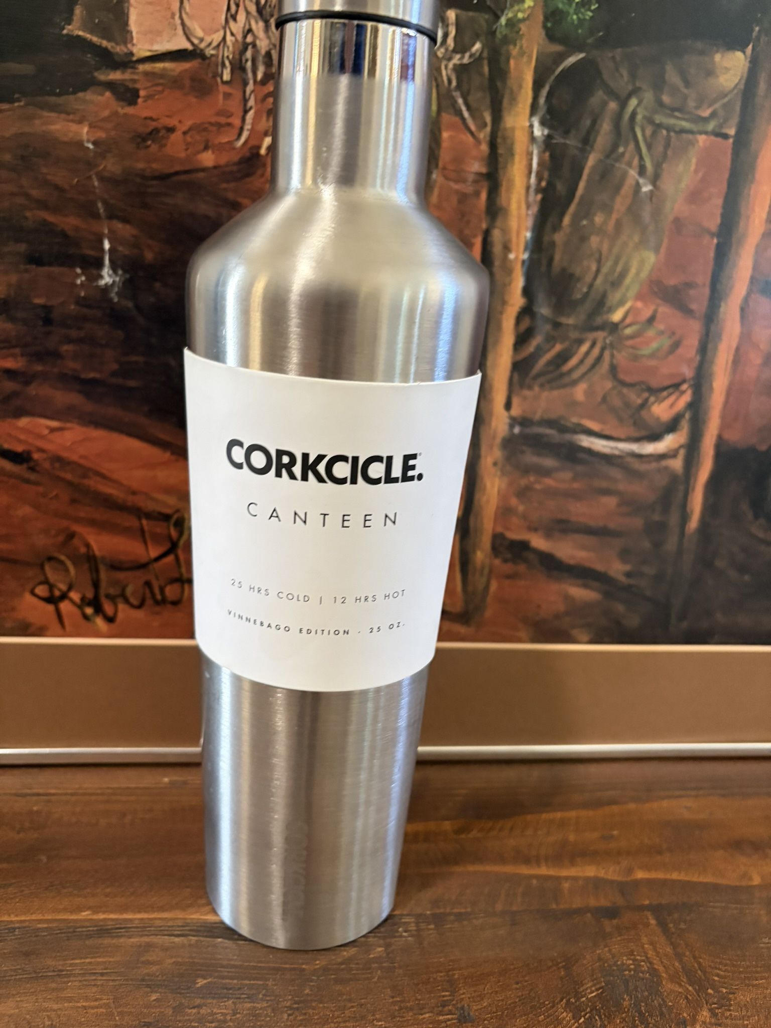 New Corkcicle Stainless Steel Canteen Holds Full Bottle of Wine