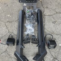 2018 - 2023 Jeep Wrangler JL Power Coated Pillar Light Roof Mount Bracket With Led Pods