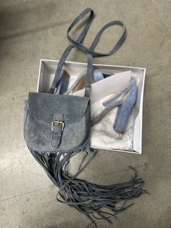 Steve Madden heels w/ matching clutch