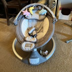 Joolbaby Nova Motorized Bluetooth Infant Baby Swing - Gray