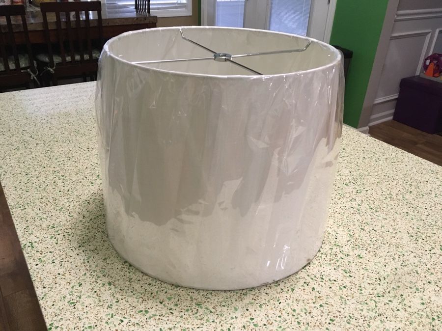 White lamp shade - new