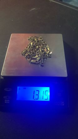 Italian Silver Gold plated chain