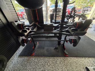 Bowflex curl bar station