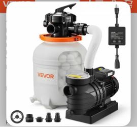 VEVOR 0.5 HP 3000 GPH FlashPure Sand Filter Pump, 12 Inch Swimming Pool Pump