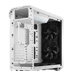 Fractal Design Torrent Mid-Tower Case with Clear Tempered Glass Side Panel (White