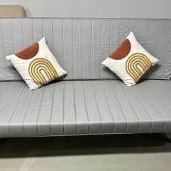 Two Sofa Bed with Metal frame (Mattress included)