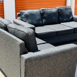Beautiful Grey Couch Set