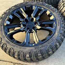 22" GMC Sierra Yukon Denali Wheels Cadillac Escalade 6x5.5 Rims Tires