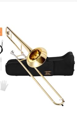 Eastar  Bb Tenor Slide Trombone for Beginners with Mouthpiece.