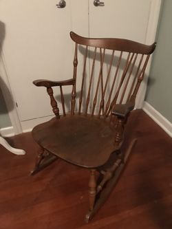 Antique wooden rocker