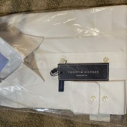 Tommy Hilfiger White Button Down Shirt Large