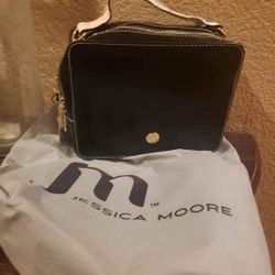 New Jessica Moore Textured Black Camera Bag with dustbag
