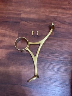 Brass Bar Foot Rail Combination Bracket
