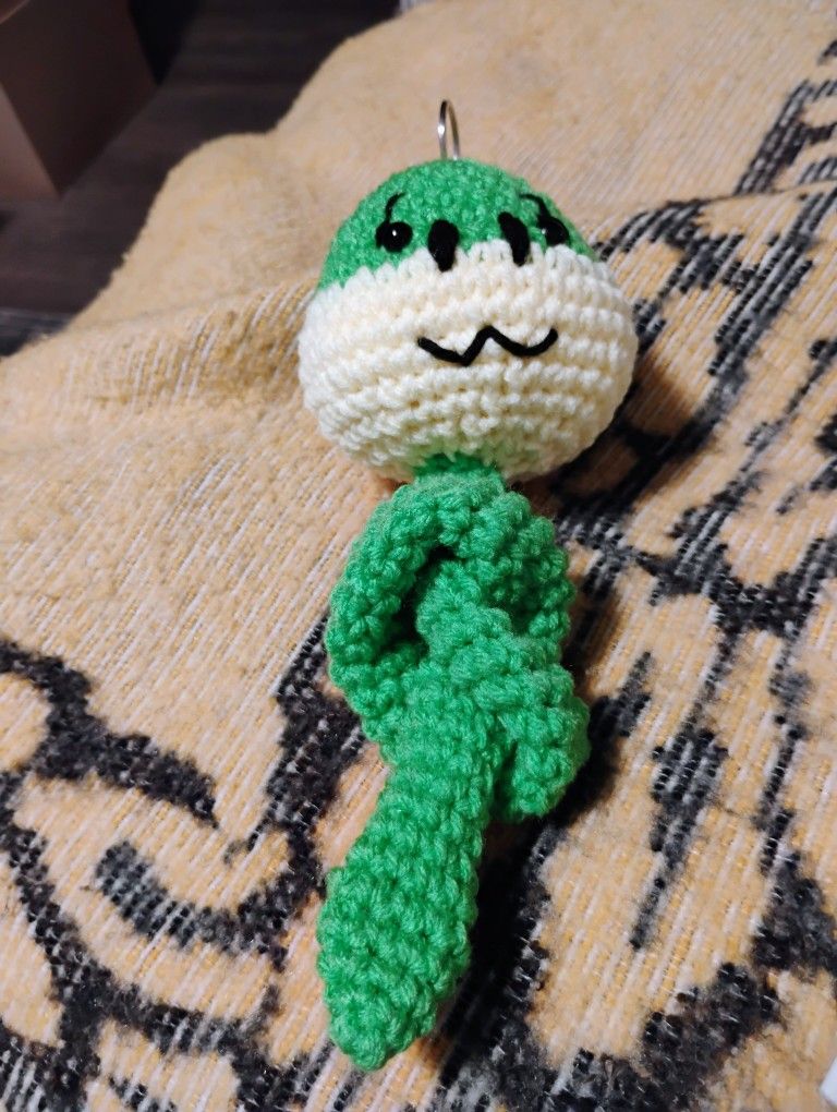 Crochet Snake Keychain
