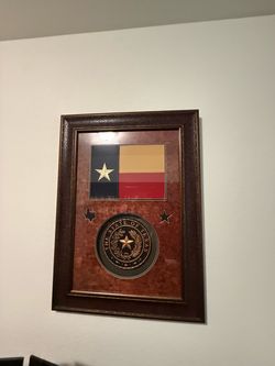 State of Texas Framed Wall Plaque