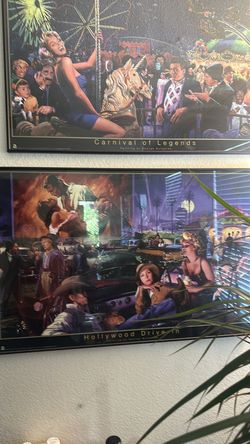 Hollywood glass paintings