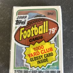 1988 Topps Football Cello Packs Sealed Packs Bo Jackson Rookie Year 