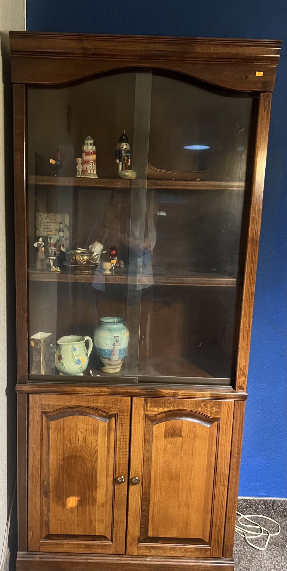 Two (2) Large China Hutches For Sale