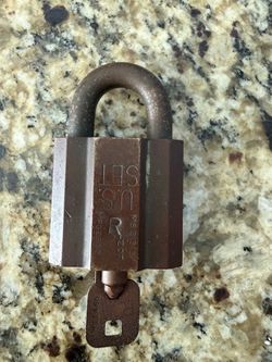 Old vintage unican padlock