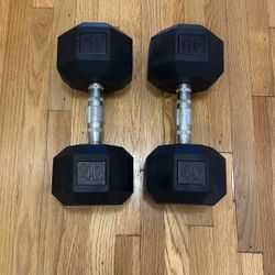 40 lb Dumbbells, Set Of Two, Great Condition 