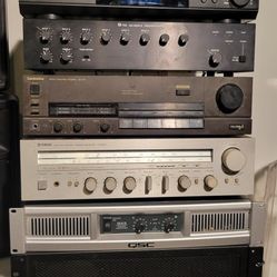 DJ Equipment Power Amplifier, Tuner, Mixer, Crossover 