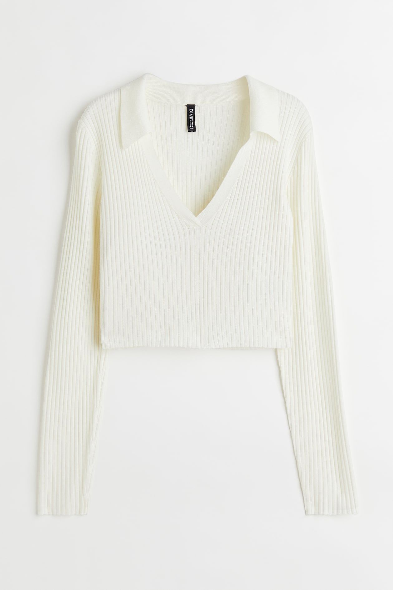 Cream/off White Cropped Long sleeve From H&M