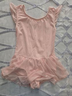 More Than Magic - Girls Dance Flutter Sleeve Tank Leotard - Pink - Sz Large (10/12)
