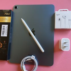 Apple IPad Air 5th Generation (10.9” Liquid Retina/ M1 chip / 2022 Model) 64GB with pen, keyboard case & Accessories (256gb $499) 