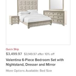 Valentina Bedroom Set 6pces