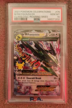 2021 POKEMON CELEBRATIONS CLASSIC COLLECTION #76 M RAYQUAZA EX PSA 10