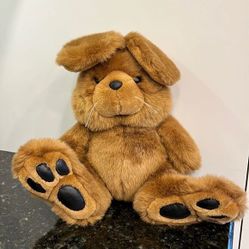 11" Playful Pals Plush Easter Bunny Mervyns Vintage Stuffed Animal Brown… 