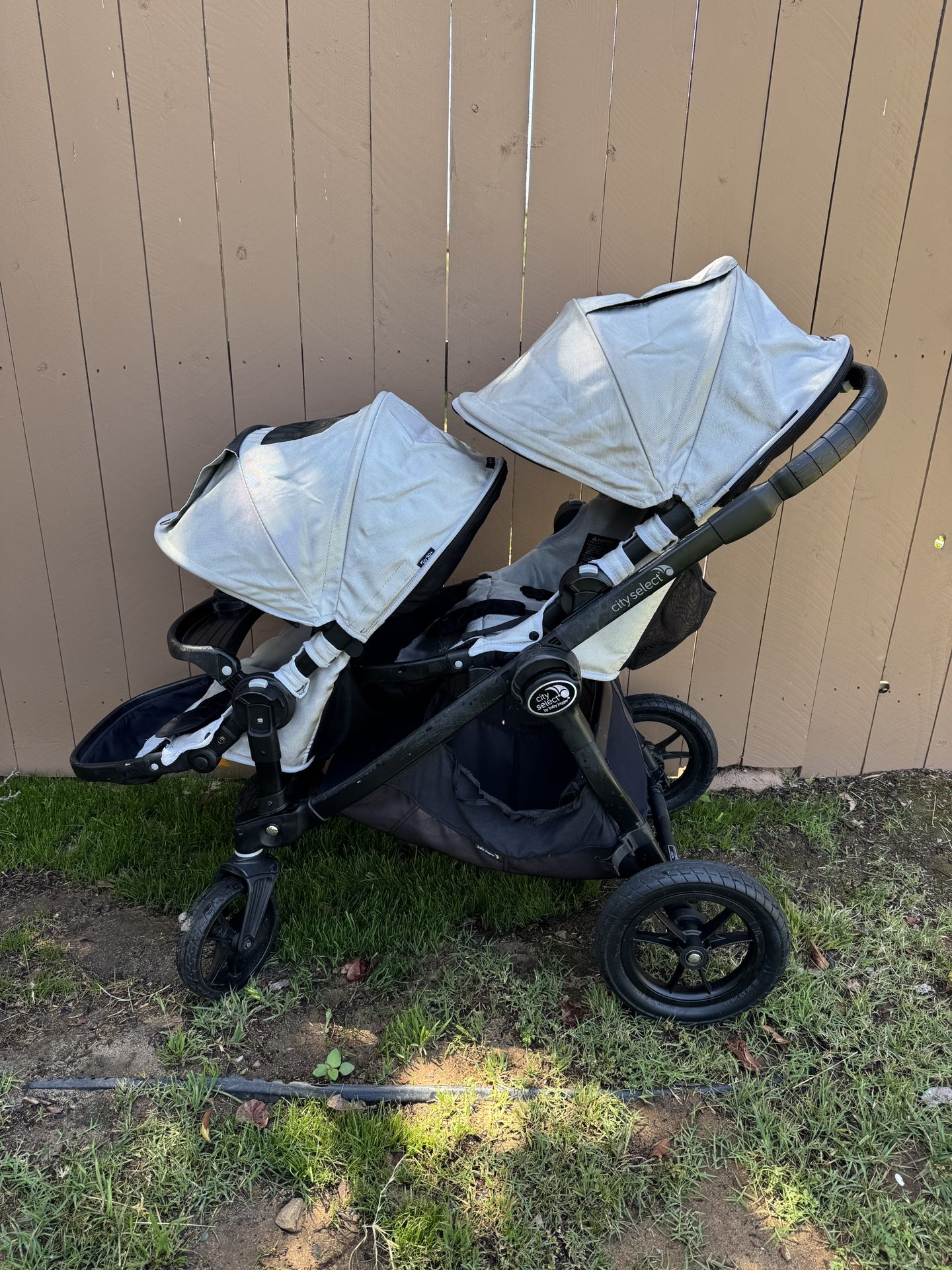 Baby Jogger City Select Double Stroller With Car Seat Adapters And Roller Board