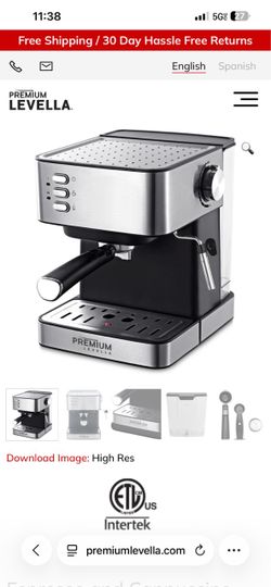 Premium Levella Steam Espresso and Cappuccino Maker