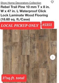 ➿️ Rebel Trail Pine 10 mm T x 8"Wx47"L Waterproof Click Lock Laminate Wood Floor #5351