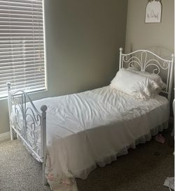 Twin size bed frame only