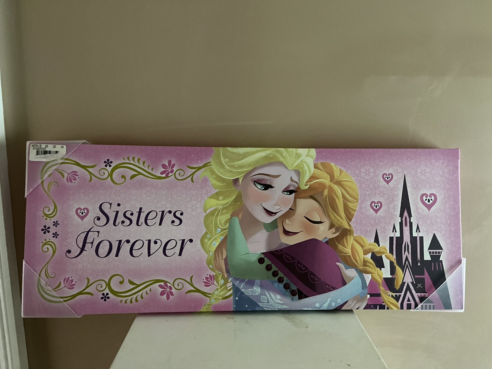 Sisters Forever Wall Decoration, Frozen, Let It Go, Elsa And Anna,