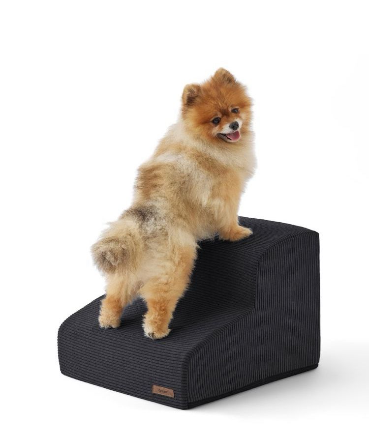 🐾 NEW – Lesure Dog Stairs (3 Steps, Grey) 🏡 Pet Steps Ramp for Small Dogs & Cats – Bed & Couch Access