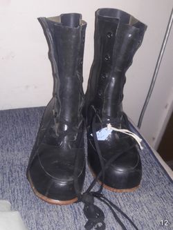 Black Mickey Mouse Boots 7D USN