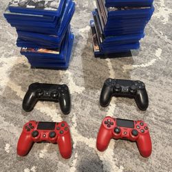 PS4 Games And Controllers 
