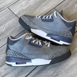 Jordan 3 Cool Grey Size 10 