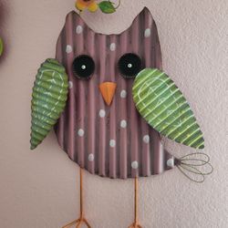 3D Metal Owl 24"