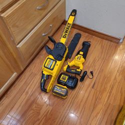 Dewalt 60V 16" Chainsaw, Sawzall, Battery, Charger