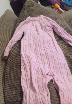 3-6 month sweater romper. Super cute on!