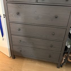 Full Wood Grey Dresser 