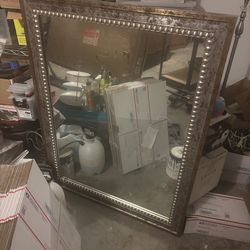Large metal mirror 48x36”