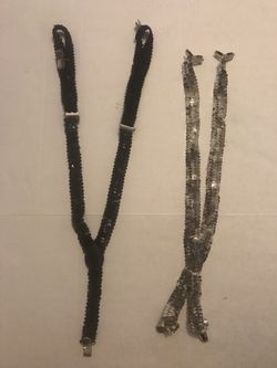 NEW 2 sequins suspenders