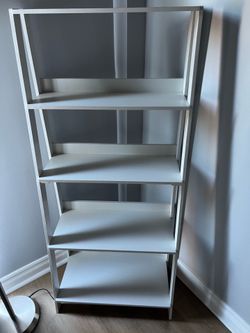 White four shelf ladder  pre owned