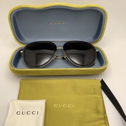 Gucci Aviator Sunglasses Polarized Unisex Authentic Like New