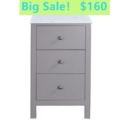  20 inch Marble Top Base Cabinet ON SALE