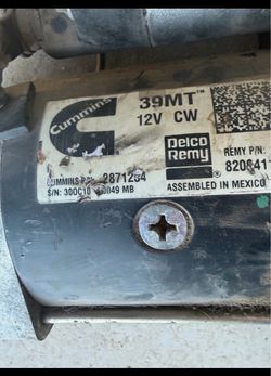 Cummins Delco Remy 39MT 12V Starter Motor